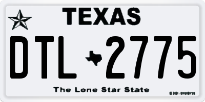 TX license plate DTL2775