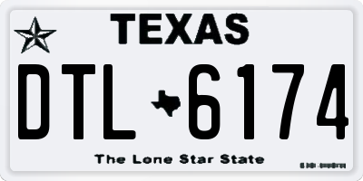 TX license plate DTL6174