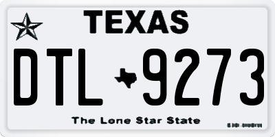 TX license plate DTL9273