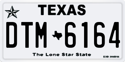 TX license plate DTM6164