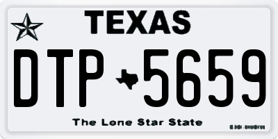 TX license plate DTP5659