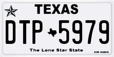 TX license plate DTP5979