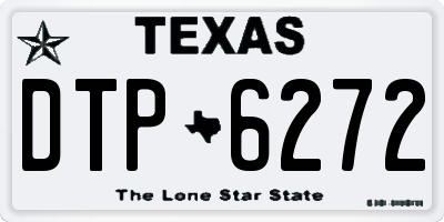 TX license plate DTP6272
