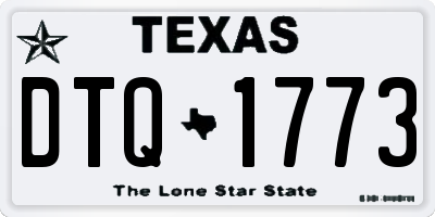 TX license plate DTQ1773