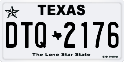 TX license plate DTQ2176