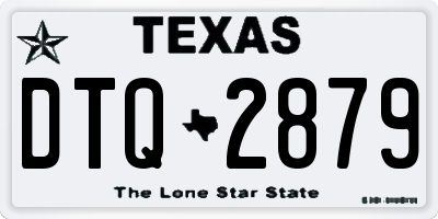 TX license plate DTQ2879