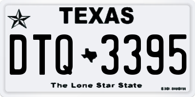TX license plate DTQ3395