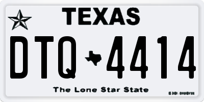 TX license plate DTQ4414