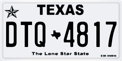 TX license plate DTQ4817