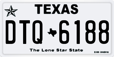 TX license plate DTQ6188