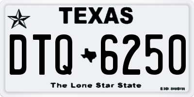 TX license plate DTQ6250