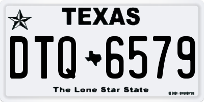 TX license plate DTQ6579