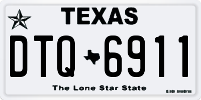 TX license plate DTQ6911