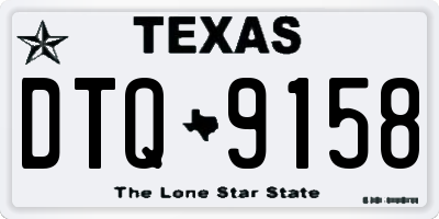 TX license plate DTQ9158