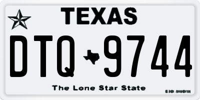 TX license plate DTQ9744