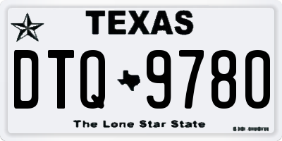 TX license plate DTQ9780