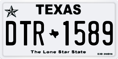 TX license plate DTR1589