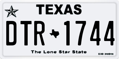 TX license plate DTR1744