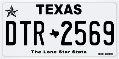 TX license plate DTR2569