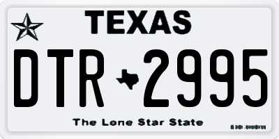 TX license plate DTR2995