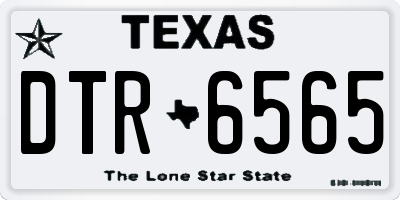 TX license plate DTR6565