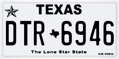 TX license plate DTR6946