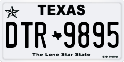 TX license plate DTR9895