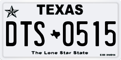 TX license plate DTS0515