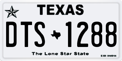 TX license plate DTS1288