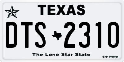 TX license plate DTS2310