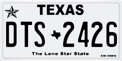 TX license plate DTS2426