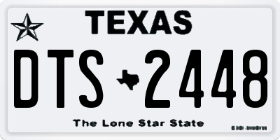 TX license plate DTS2448