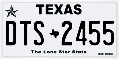 TX license plate DTS2455