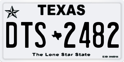 TX license plate DTS2482