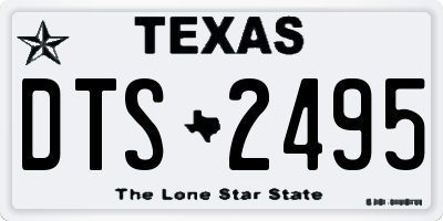 TX license plate DTS2495