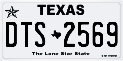 TX license plate DTS2569