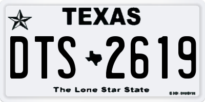 TX license plate DTS2619