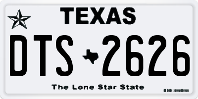 TX license plate DTS2626