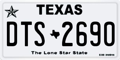 TX license plate DTS2690