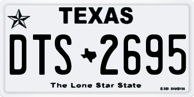 TX license plate DTS2695