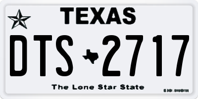 TX license plate DTS2717