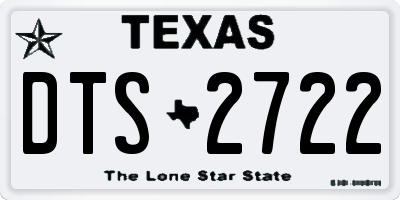 TX license plate DTS2722