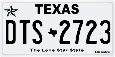 TX license plate DTS2723