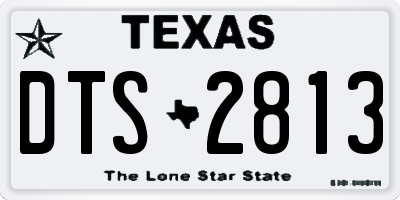 TX license plate DTS2813