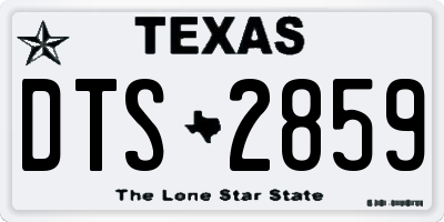 TX license plate DTS2859