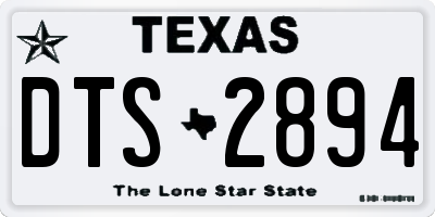 TX license plate DTS2894