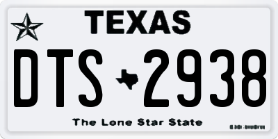 TX license plate DTS2938