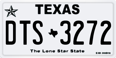 TX license plate DTS3272