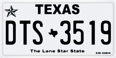 TX license plate DTS3519