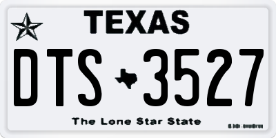 TX license plate DTS3527
